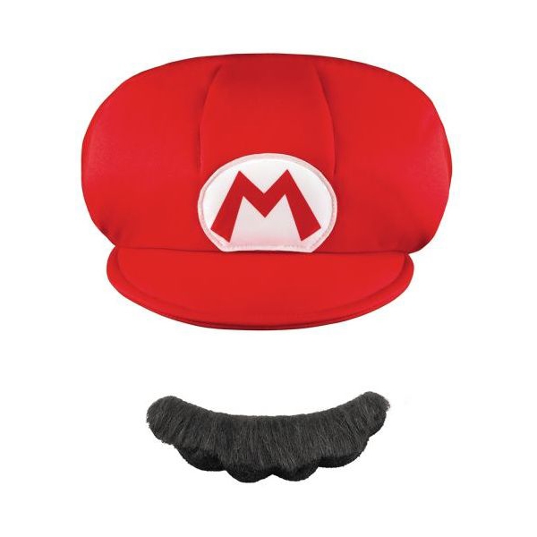 Super Mario Role Play Hat + Mustach (Bild 1 av 2)