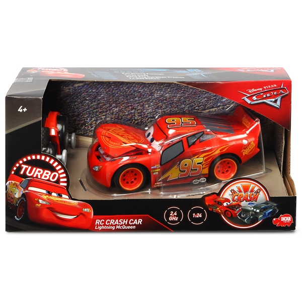 Cars 3 Lightning McQueen Crazy Crash Radiostyrd (Bild 2 av 2)