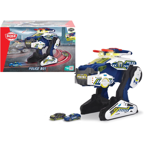 Dickie Toys Moto De Sauvetage - Véhicule Jouet Friction Avec Lumière Et Son Pour Enfants Dès 3 Ans