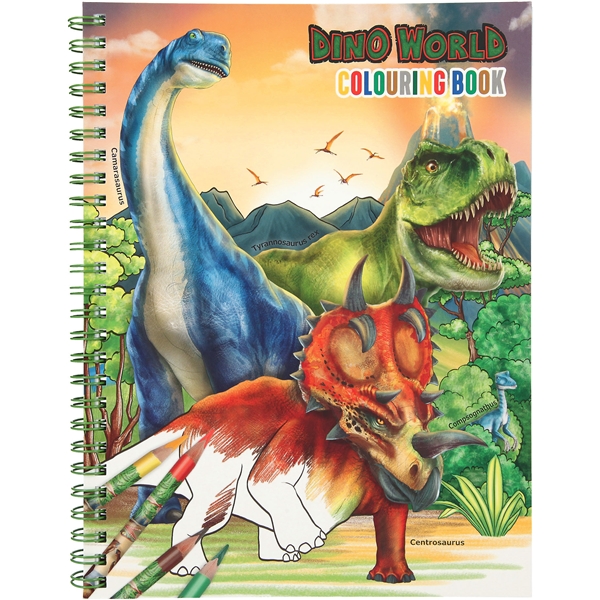 Dino World Målarbok m. färgpennor (Bild 2 av 7)