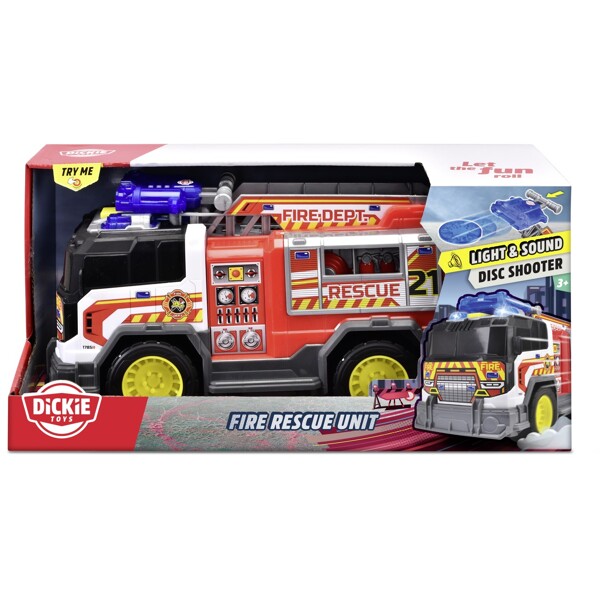 Dickie Toys Fire Rescue Unit Brandbil 30 cm (Bild 1 av 4)