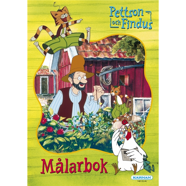 Pettson & Findus målarbok (Bild 1 av 2)