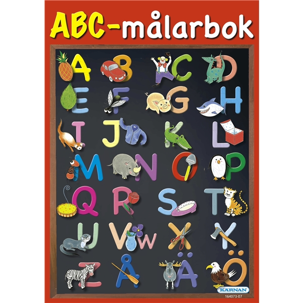 ABC målarbok (Bild 1 av 2)