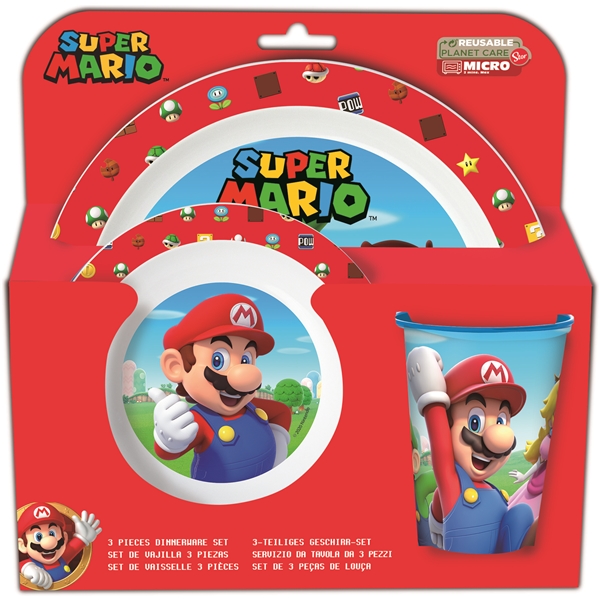 Super Mario Middagsset 3 Delar