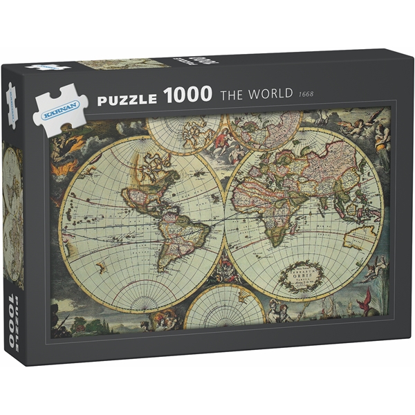 Pussel 1000 Bitar Historisk Världskarta