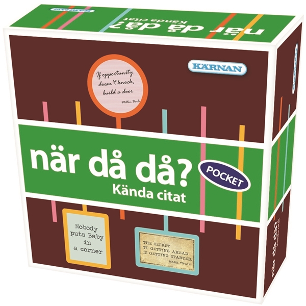 När Då Då? Kända Citat - Pocket