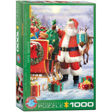Pussel 1000 Bitar Santa with Sled (Smart Cut)
