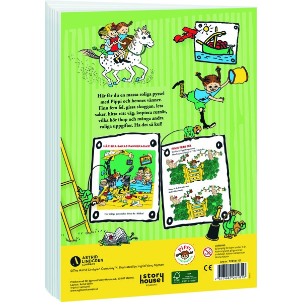 Pysselbok Pippi Långstrump (Bild 4 av 4)
