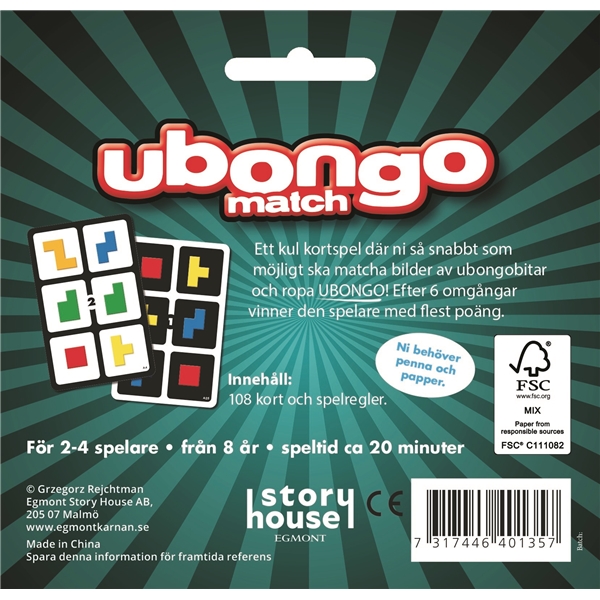 Kortspel Ubongo Match (Bild 3 av 3)