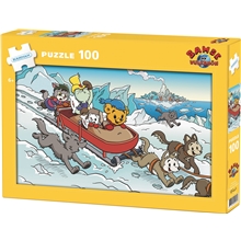 Pussel Bamse och Vulkanön 100 Bitar