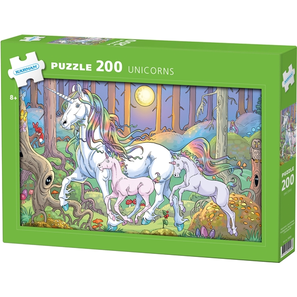 Pussel Unicorns 200 Bitar (Bild 1 av 2)