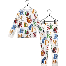 Mumin Alfabet Pyjamas Vit