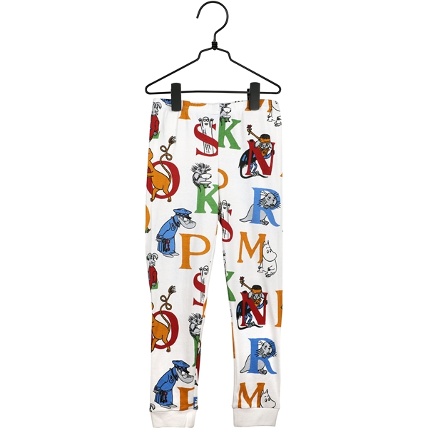 Mumin Alfabet Pyjamas Vit (Bild 3 av 3)