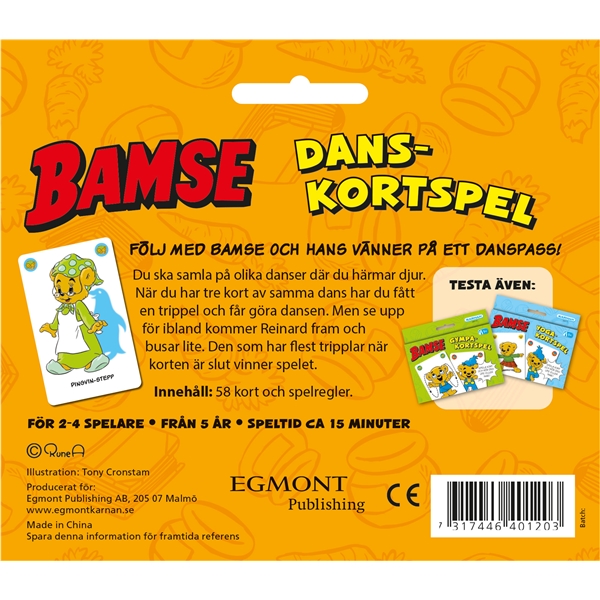 Bamse Danskortspel (Bild 2 av 2)