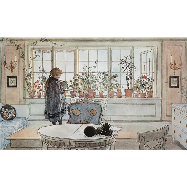 Pussel 1000 Bitar Carl Larsson Blomsterfönstret (Bild 2 av 2)