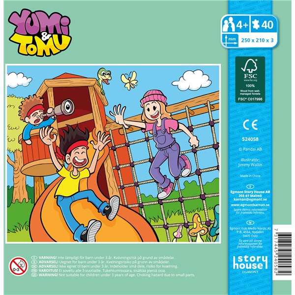 Träpussel Yumi & Tomu 40 Bitar (Bild 3 av 3)
