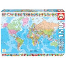 Educa Pussel 1500 Bitar The World Map