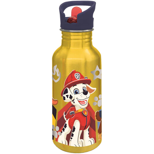 Paw Patrol Aluminium Flaska Gul 545 ml