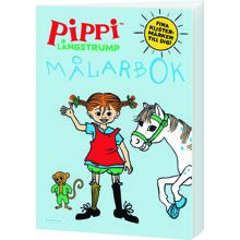Målarbok Pippi Långstrump m. Klistermärken
