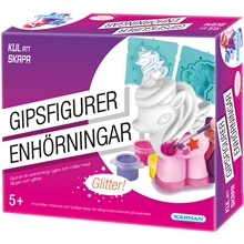 Kul att Skapa Gipsfigurer Enhörningar Glitter