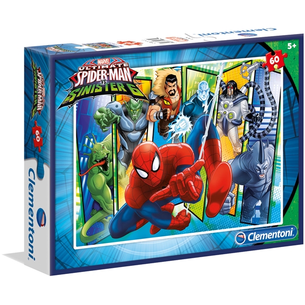 Pussel 60 Bitar Spider-Man Sinister Six - Barnpussel - Clementoni ...