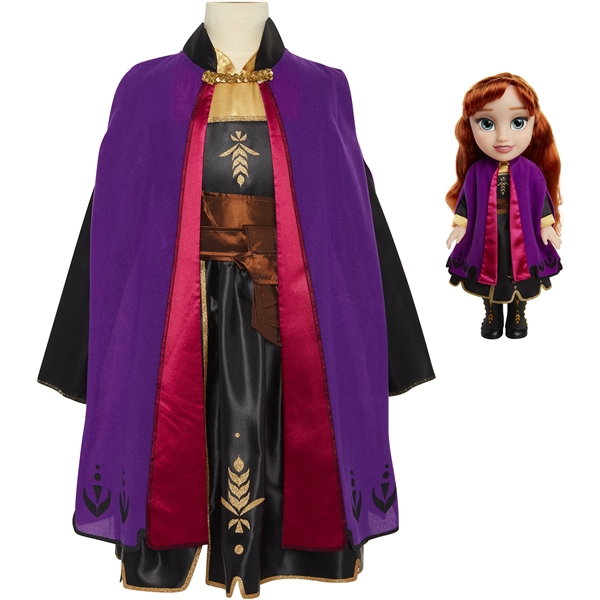 Frozen 2 Toddler Doll Anna + Klänning (Bild 2 av 2)