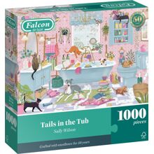 Pussel 1000 Bitar Tails in the Tub