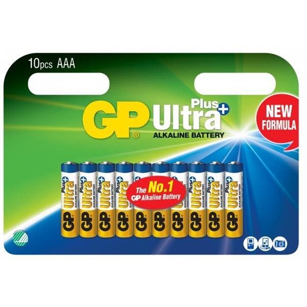 GP Batteries Ultra Plus AAA, 10-pack (Bild 1 av 2)
