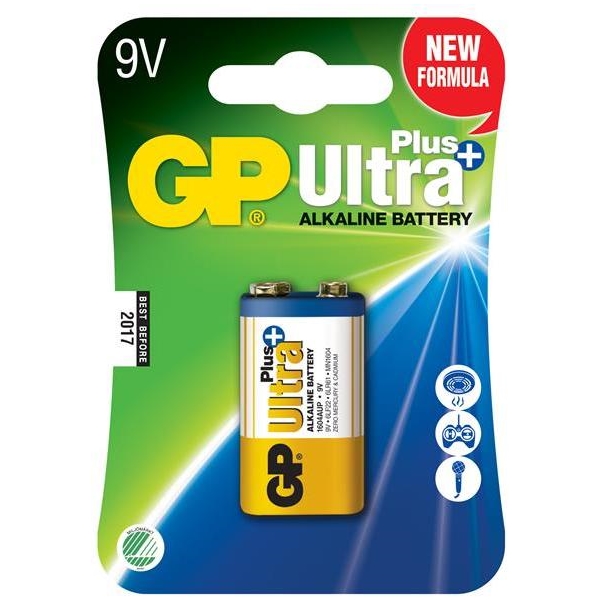 GP Batteries Ultra Plus, 6LF22, 9V 1-pack (Bild 1 av 2)