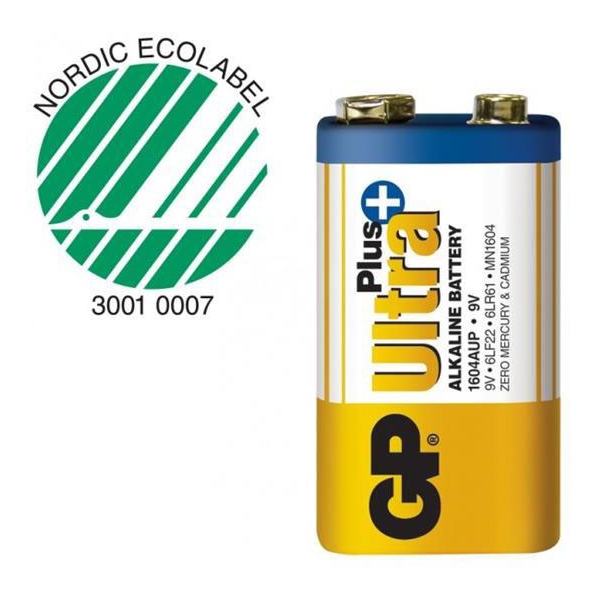 GP Batteries Ultra Plus, 6LF22, 9V 1-pack (Bild 2 av 2)