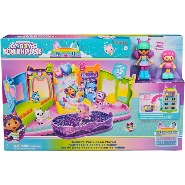 Gabby's Dollhouse Rooftop Roller Party Playset (Bild 1 av 9)