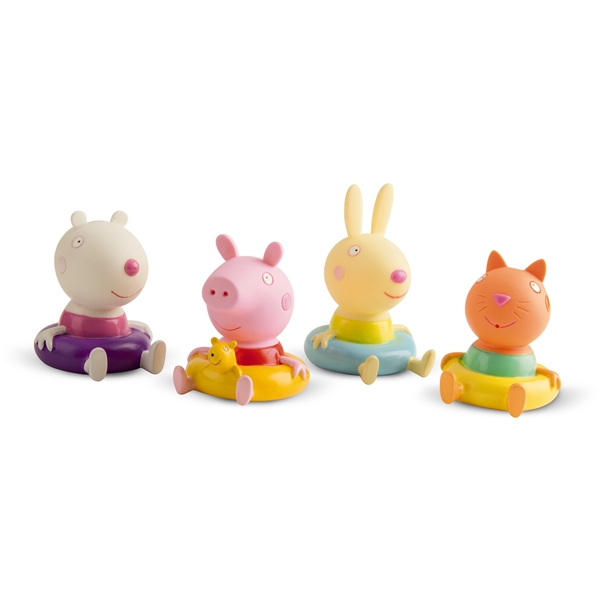 Greta Gris Badfigurer Vänner 4-P (Bild 1 av 2)