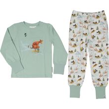 Pyjamas Mamma Mu & Kråkan Vit/Grön