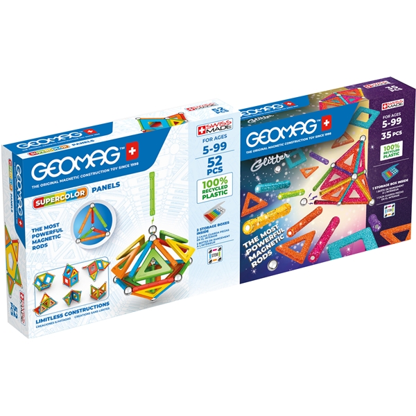 Geomag Supercolor & Glitter 87 Delar (Bild 1 av 4)