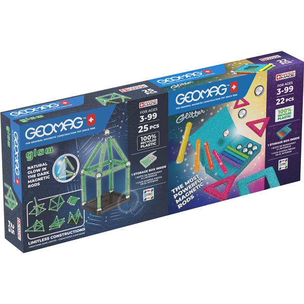 Geomag Glow & Glitter 47 Delar (Bild 1 av 3)