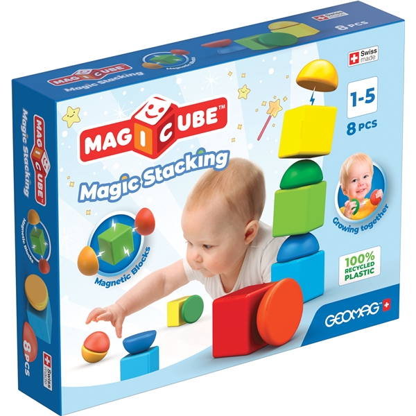 Geomag Magicube Blocks Stacking 8 Delar (Bild 1 av 3)