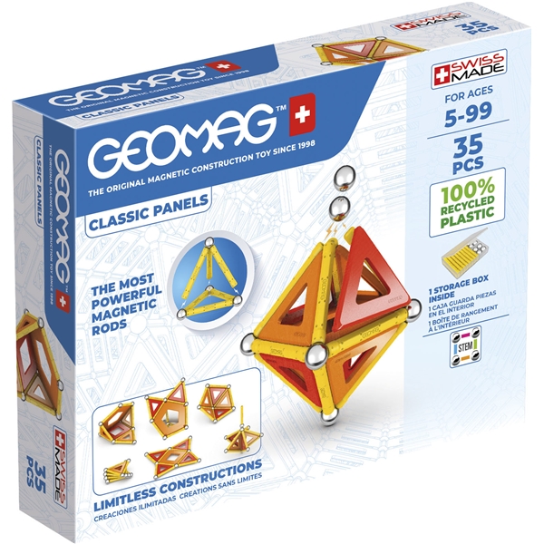 Geomag Classic Panels Recycled 35 Delar (Bild 1 av 3)