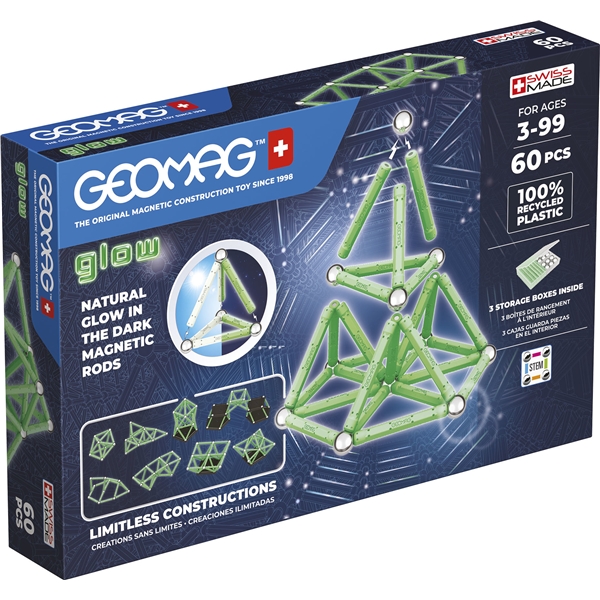 Geomag Glow Recycled 60 Delar (Bild 1 av 5)
