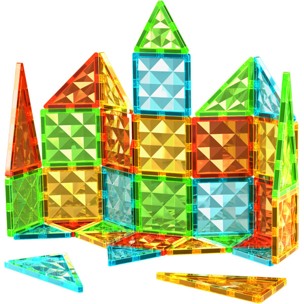 Geomag Magnetic Tiles Gems 32 Delar (Bild 2 av 6)