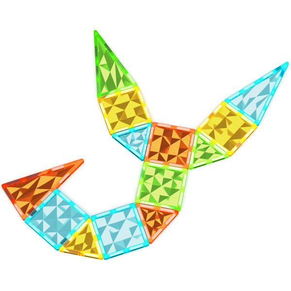 Geomag Magnetic Tiles Gems 16 Delar (Bild 4 av 6)