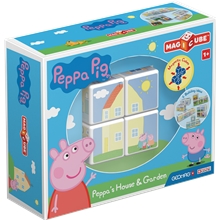 Geomag Magicube Greta Gris Hus och Trädgård