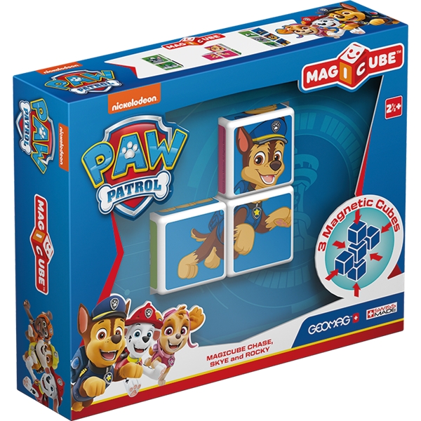 Geomag Magicube Paw Patrol Chase, Skye and Rocky (Bild 1 av 7)