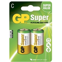 GP Batteries Size C, LR14, 1.5V, 2-pack