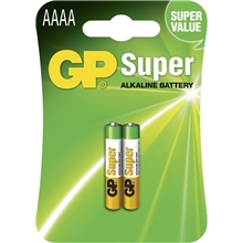GP Alkaline Battery AAAA, 2-pack