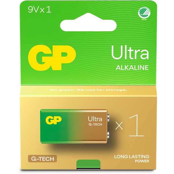 GP Batteries Ultra 9V-batteri (Bild 1 av 2)