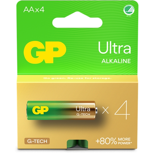 GP Batteries AA, 1.5V, 4-pack (Bild 1 av 2)