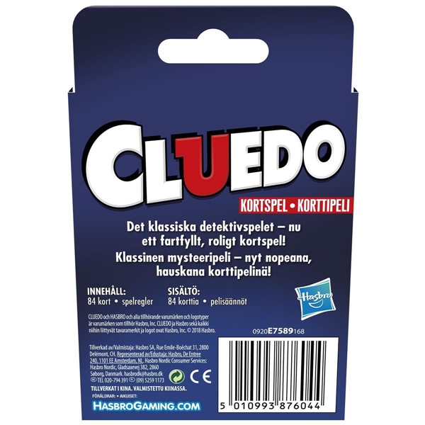 Classic Card Game Cluedo (SE/FI) (Bild 3 av 3)