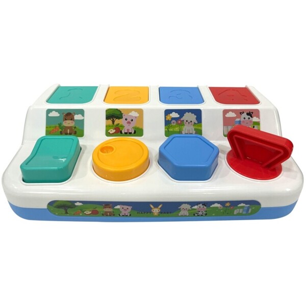 Happy Baby Pop Up Farm Animals m. Ljus & Ljud (Bild 1 av 3)