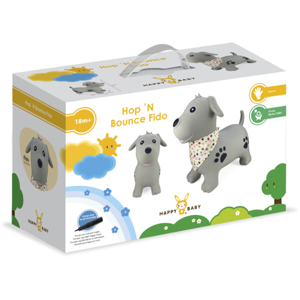 Happy Baby Hop N' Bounce Fido Hoppdjur (Bild 5 av 5)