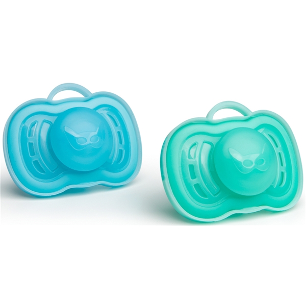 Herobility Pacifier Blue/Turquoise 2-P 0m+